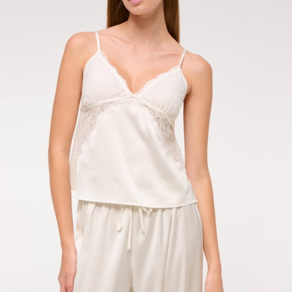 Abercrombie sheer sleep cami set